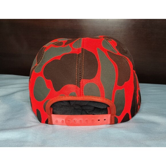 Vintage Frank Upchurch Co Deer Hunting Snapback Cap Hat Orange High Visibility 1 - Picture 7 of 16